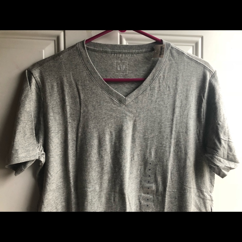 Lightweight Gray V-Neck